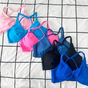 NWT "Electric Luxe Collection" Twisted Front Sports Bra Bundle Size M